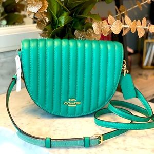 Quilted leather crossbody bag